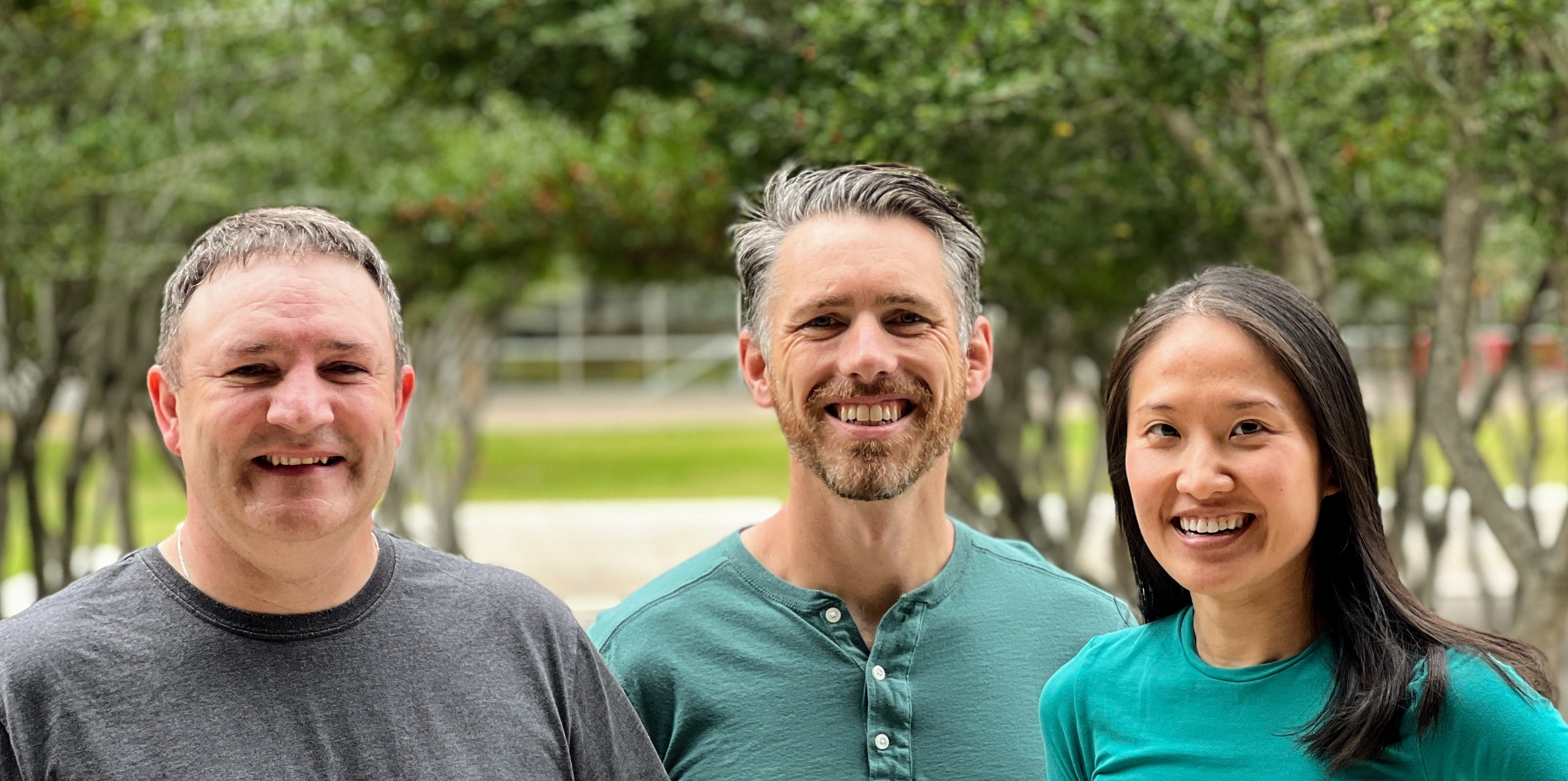 Team photo: Paul, Matt, and Ling